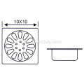 100*100MM Balkonabfluss-Bodenanwendung SS304